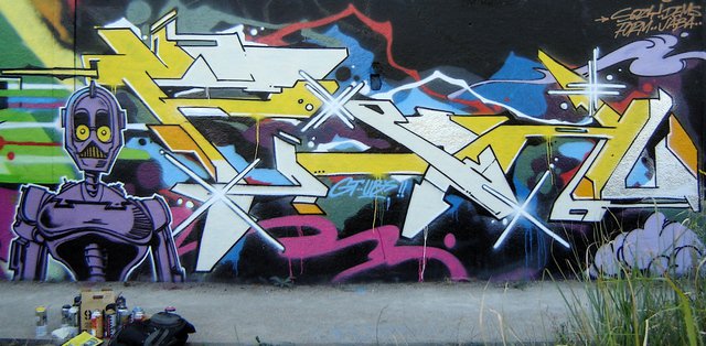 Graffiti Wall - Photo by Oldschool - GT, UBS