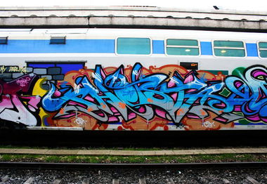 Graffiti Train - Photo by Oldschool - Phiesta