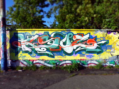 Graffiti Wall in Erfurt - Photo by Oldschool - Ksoz, Zosk79 (2014)