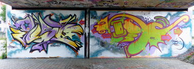 Graffiti Wall in Erfurt - Photo by Oldschool - Just, Zosk79, mein