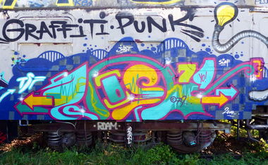Graffiti Train - Photo by Oldschool - Zosk79, Just, Sürf