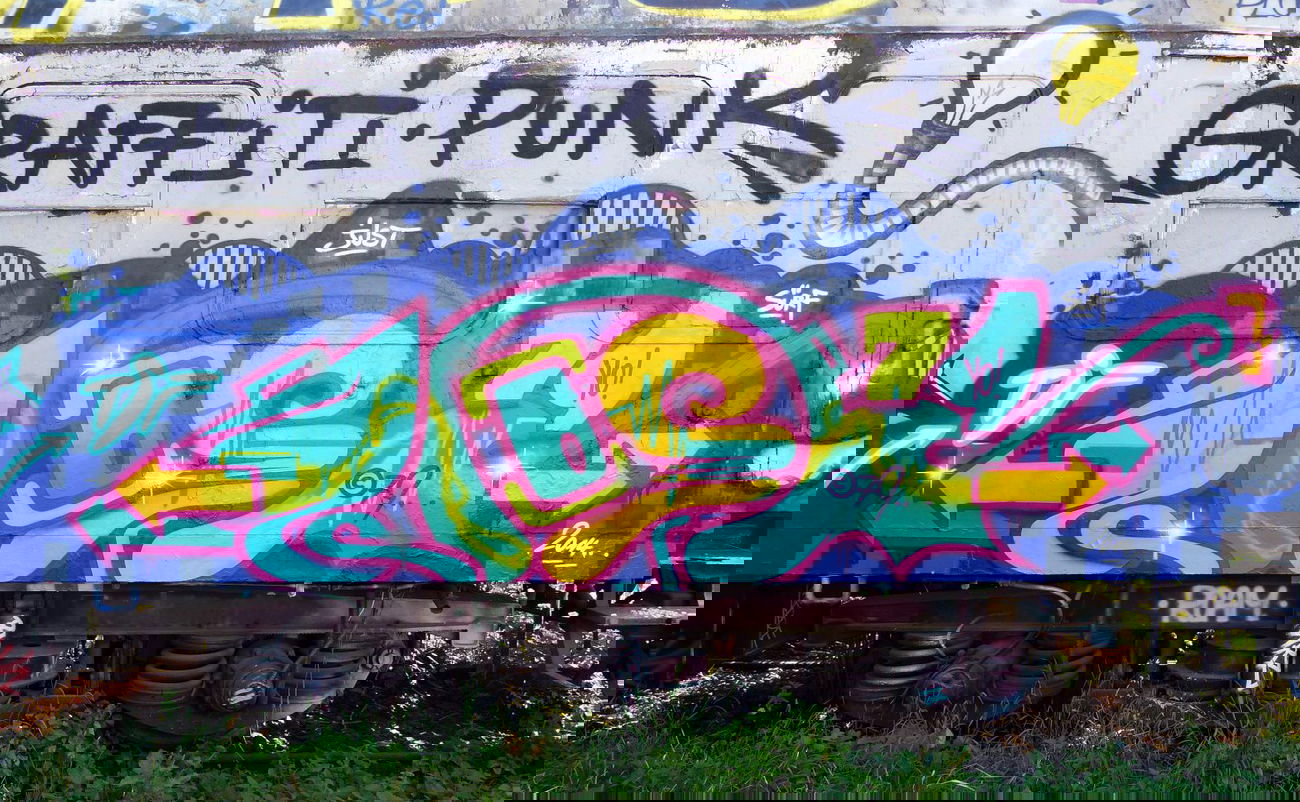 Graffiti Train - Photo by Oldschool - Zosk79, Just, Sürf