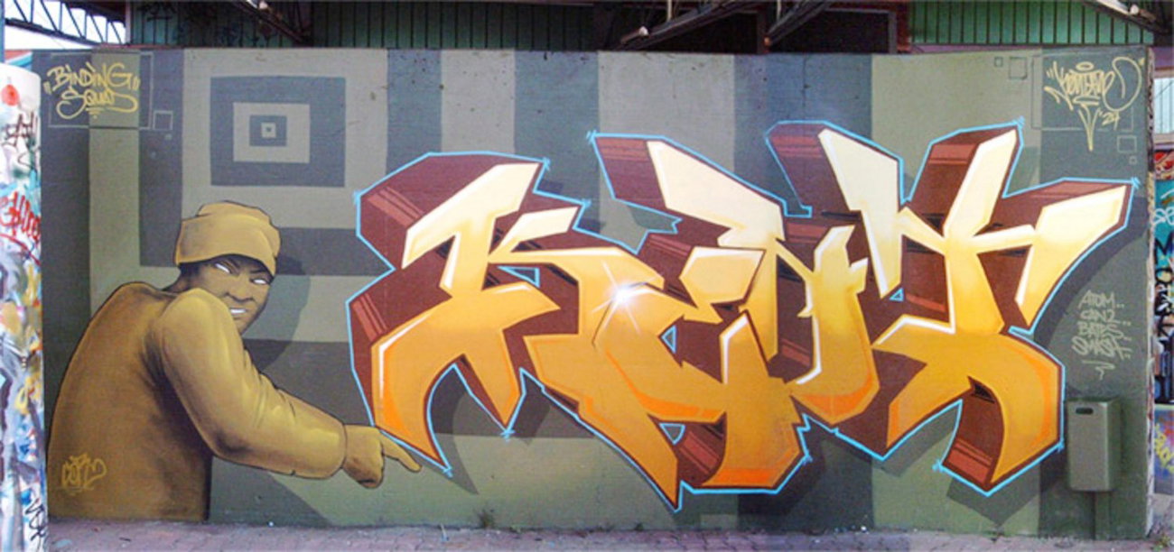 Graffiti Wall - Photo by Oldschool - Kent