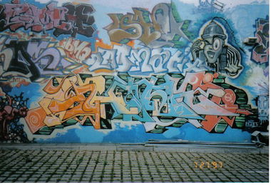 Graffiti Wall in Berlin - Photo by Oldschool