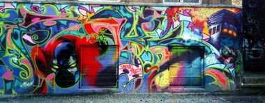 Graffiti Wall in Berlin - Photo by Oldschool