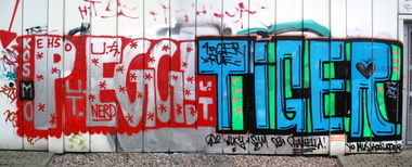 Graffiti Wall in Jena - Photo by Oldschool - Peggy, Tiger, Ehso