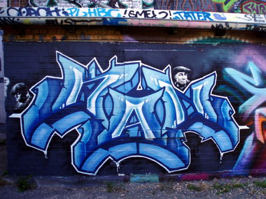 Graffiti Wall in Jena - Photo by Oldschool - Kan