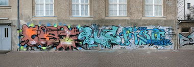 Graffiti Wall in Berlin - Photo by Oldschool - Cost, Bus, Fiso