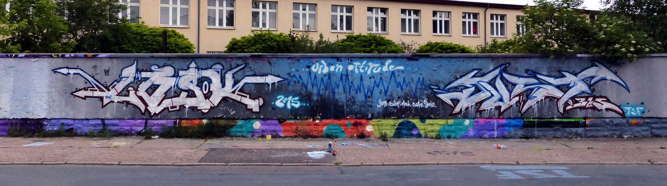 Graffiti Wall - Photo by Oldschool - ZOSK79, JUST, TSF