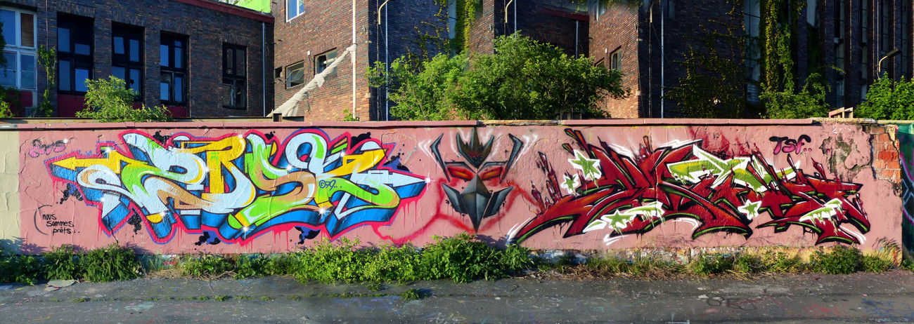 Graffiti Wall - Photo by Oldschool - ZOSK79, JUST, TSF
