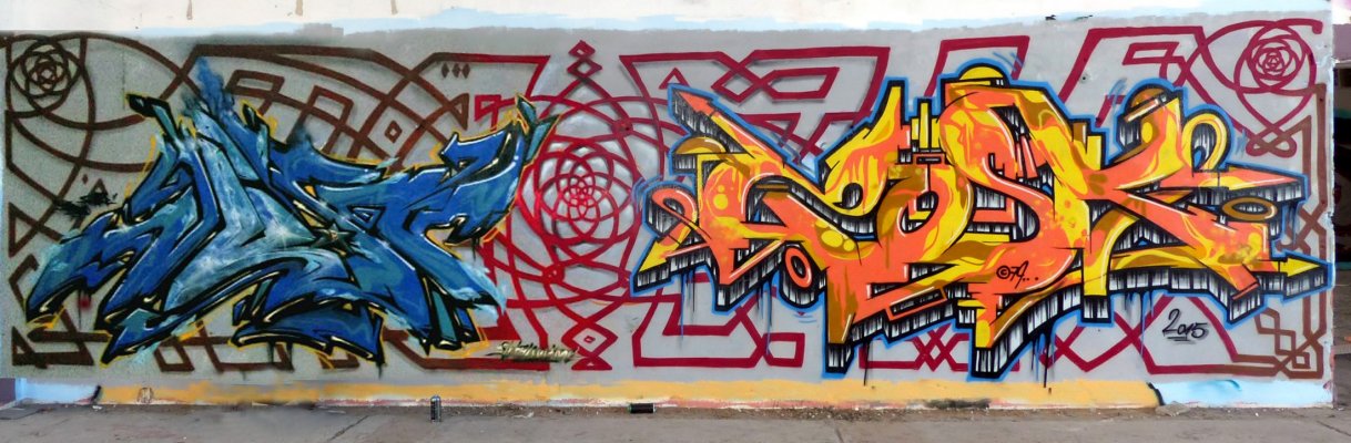 Graffiti Wall in Erfurt - Photo by Oldschool - Just, Dr.Hot, Zosk79 (2015)