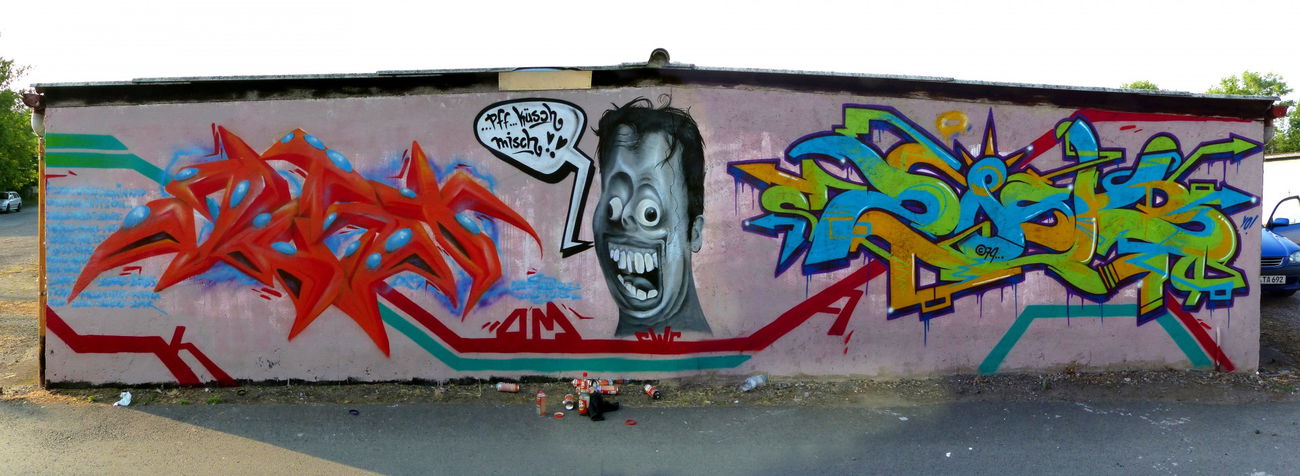 Graffiti Wall - Photo by Oldschool - JUST, KOMA, ZOSK79