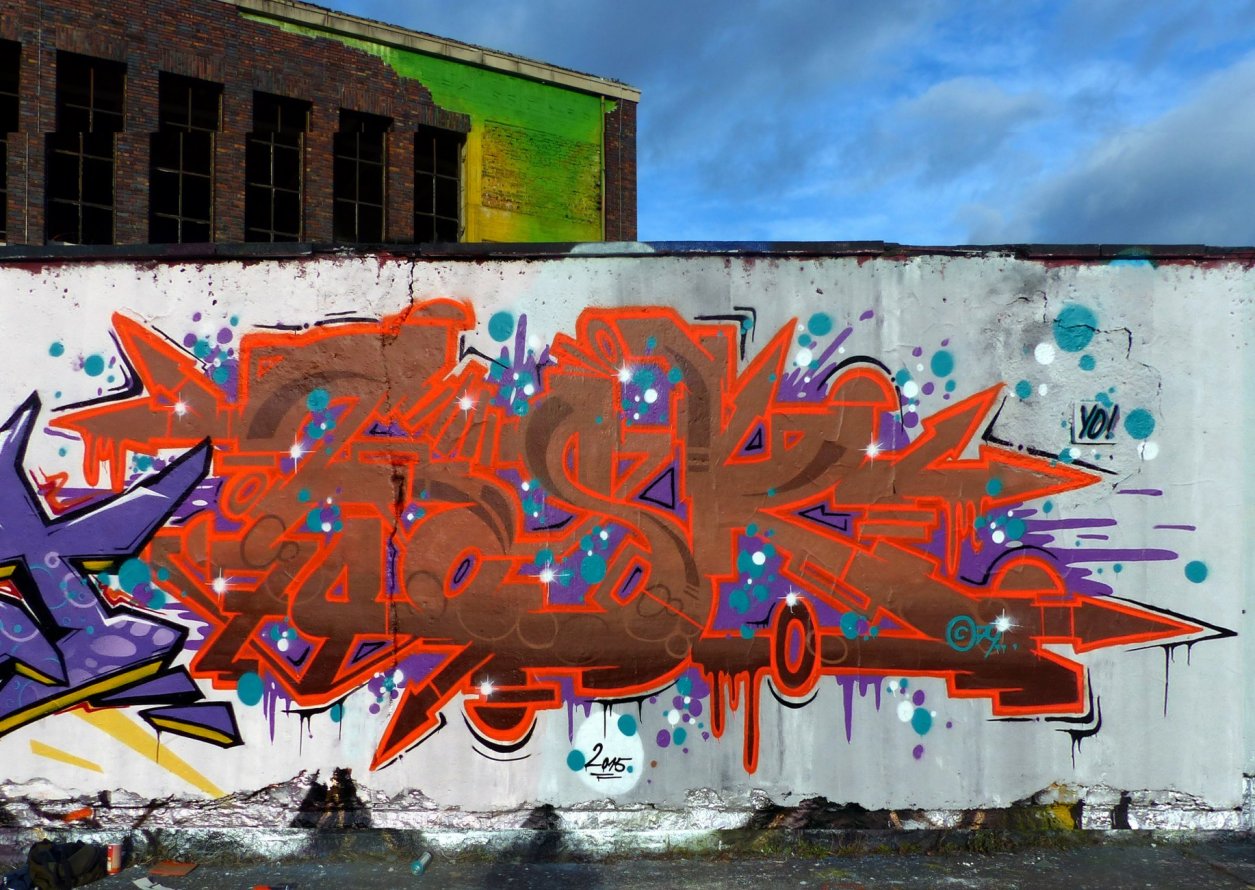 Graffiti Wall in Erfurt - Photo by Oldschool - Zosk79 (2015)