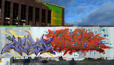 Graffiti Wall in Erfurt - Photo by Oldschool - Just, Zosk79 (2015)