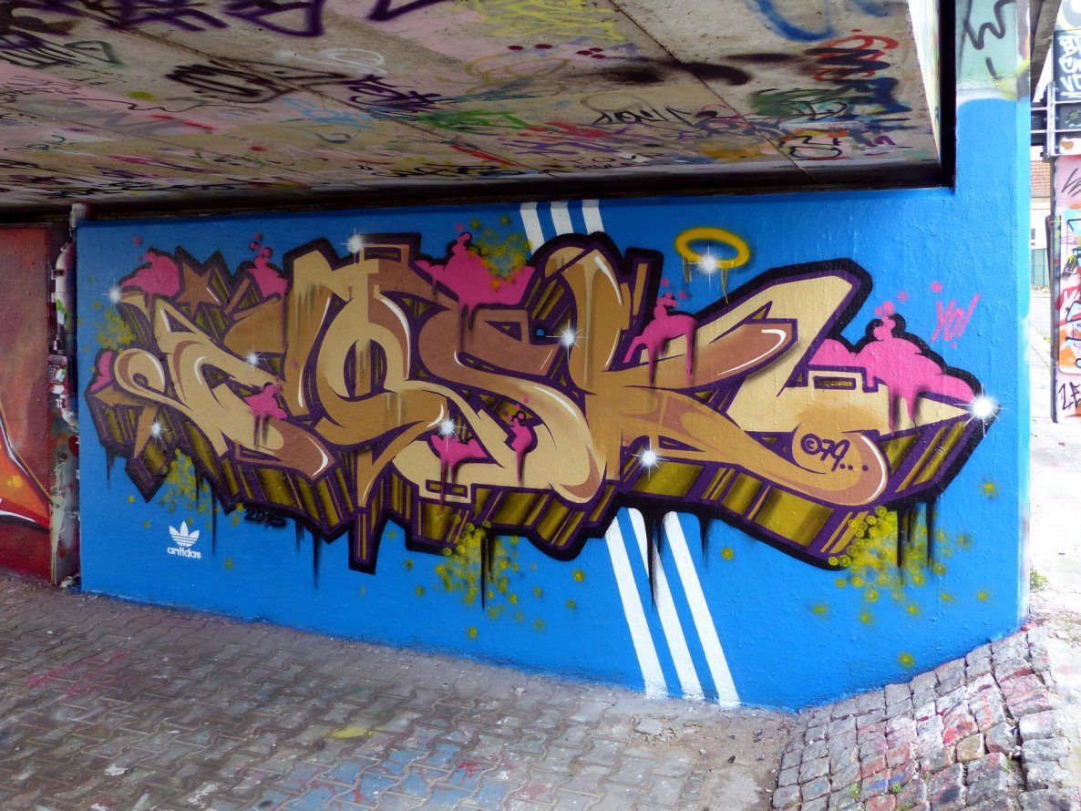 Graffiti Wall in Erfurt - Photo by Oldschool - ZOSK79 (2015)