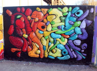 Graffiti Wall in Gothenburg - Photo by Ollio - Ollio, Legal, Abstract (2013)