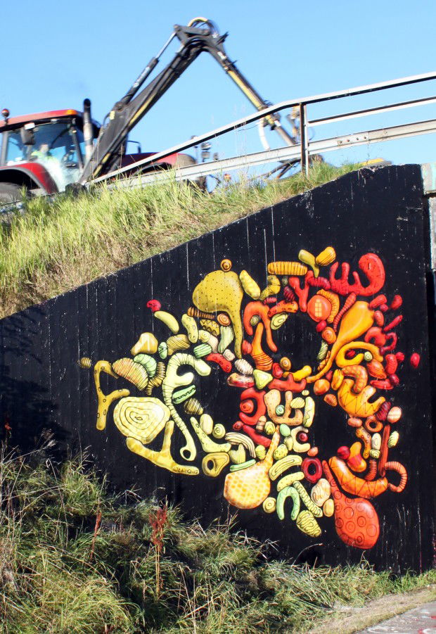 Graffiti Wall in Uddevalla - Photo by Ollio - Ollio, Uddevalla, Legal (2013)