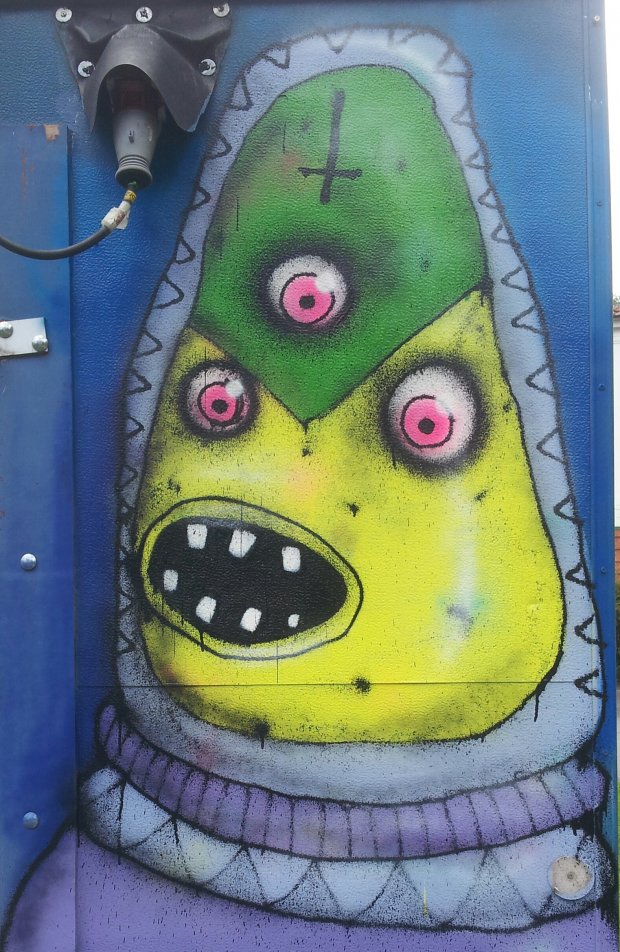 Graffiti Wall in Gothenburg - Photo by Ollio - ollio, character, monster (2013)