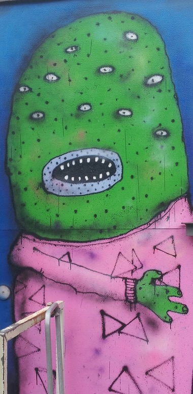 Graffiti Wall in Gothenburg - Photo by Ollio - ollio, character, monster (2013)