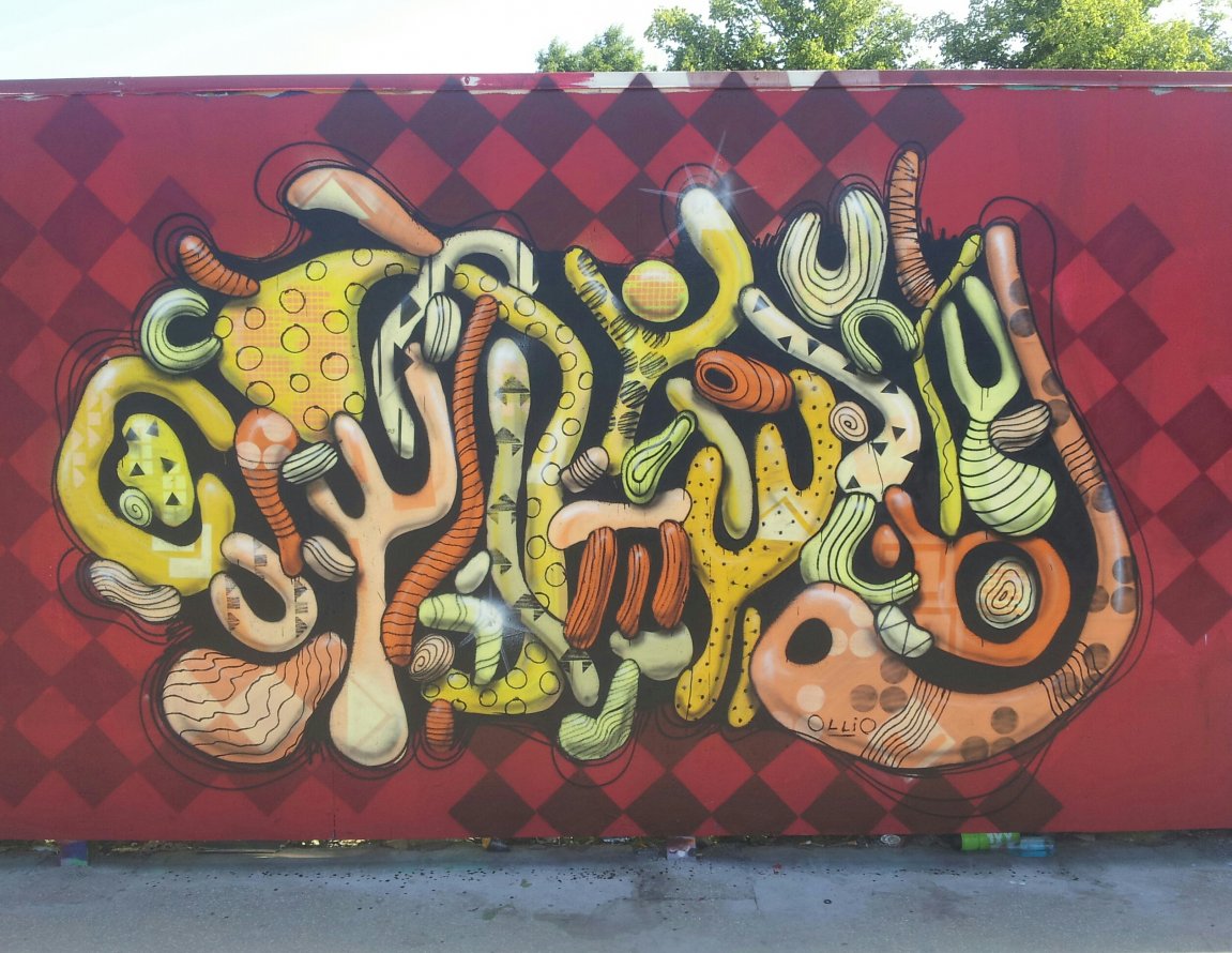 Graffiti Wall in Lerum - Photo by Ollio - ollio, gothenburg, abstract (2013)