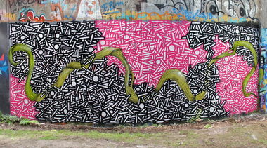 Graffiti Wall in Karlstad - Photo by Ollio - ollio, abstract, abstraction (2012)