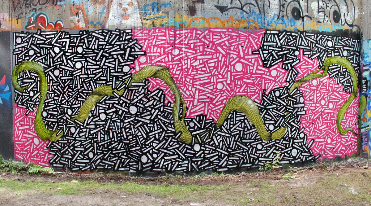 Graffiti Wall in Karlstad - Photo by Ollio - ollio, abstract, abstraction (2012)