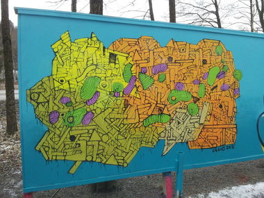 Graffiti Wall in Sweden - Photo by Ollio - ollio, abstract, abstraction (2013)