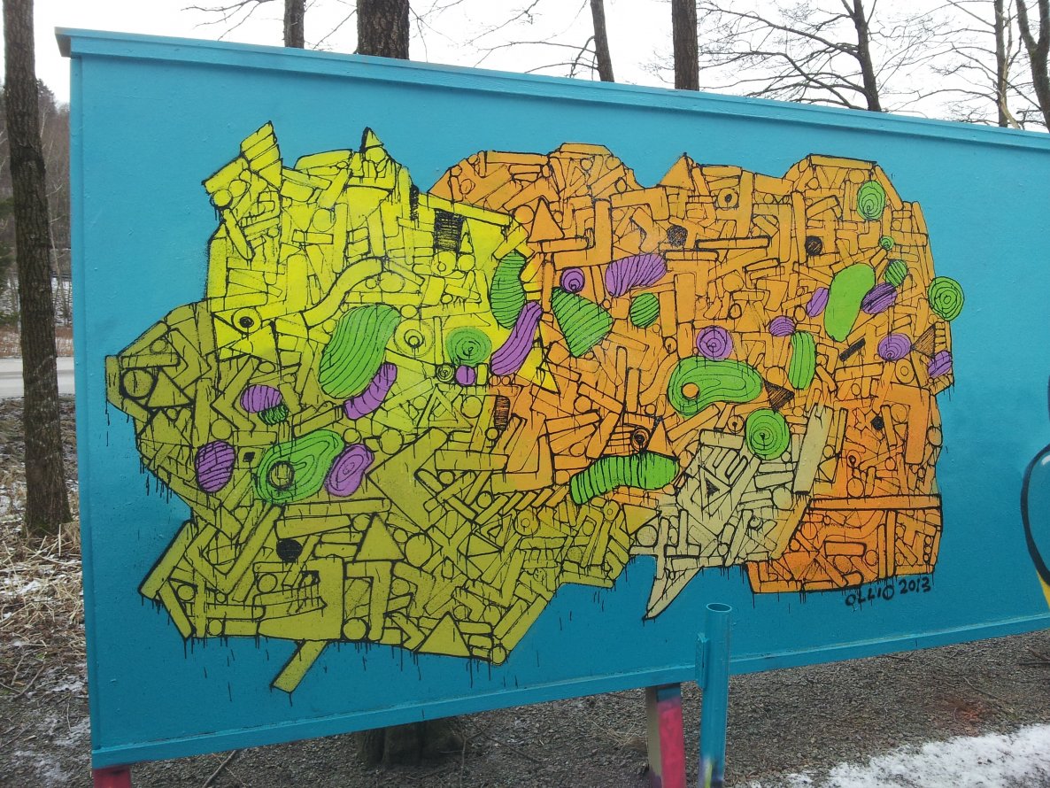 Graffiti Wall in Sweden - Photo by Ollio - ollio, abstract, abstraction (2013)