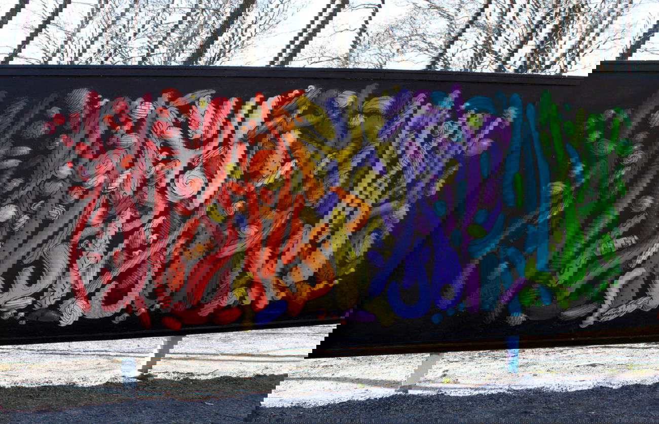 Graffiti Wall in Sweden - Photo by Ollio - ollio, abstract, abstraction (2013)