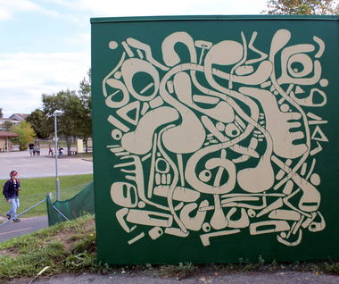 Graffiti Artwork in Lerum - Photo by Ollio - ollio, abstract, abstraction (2013)