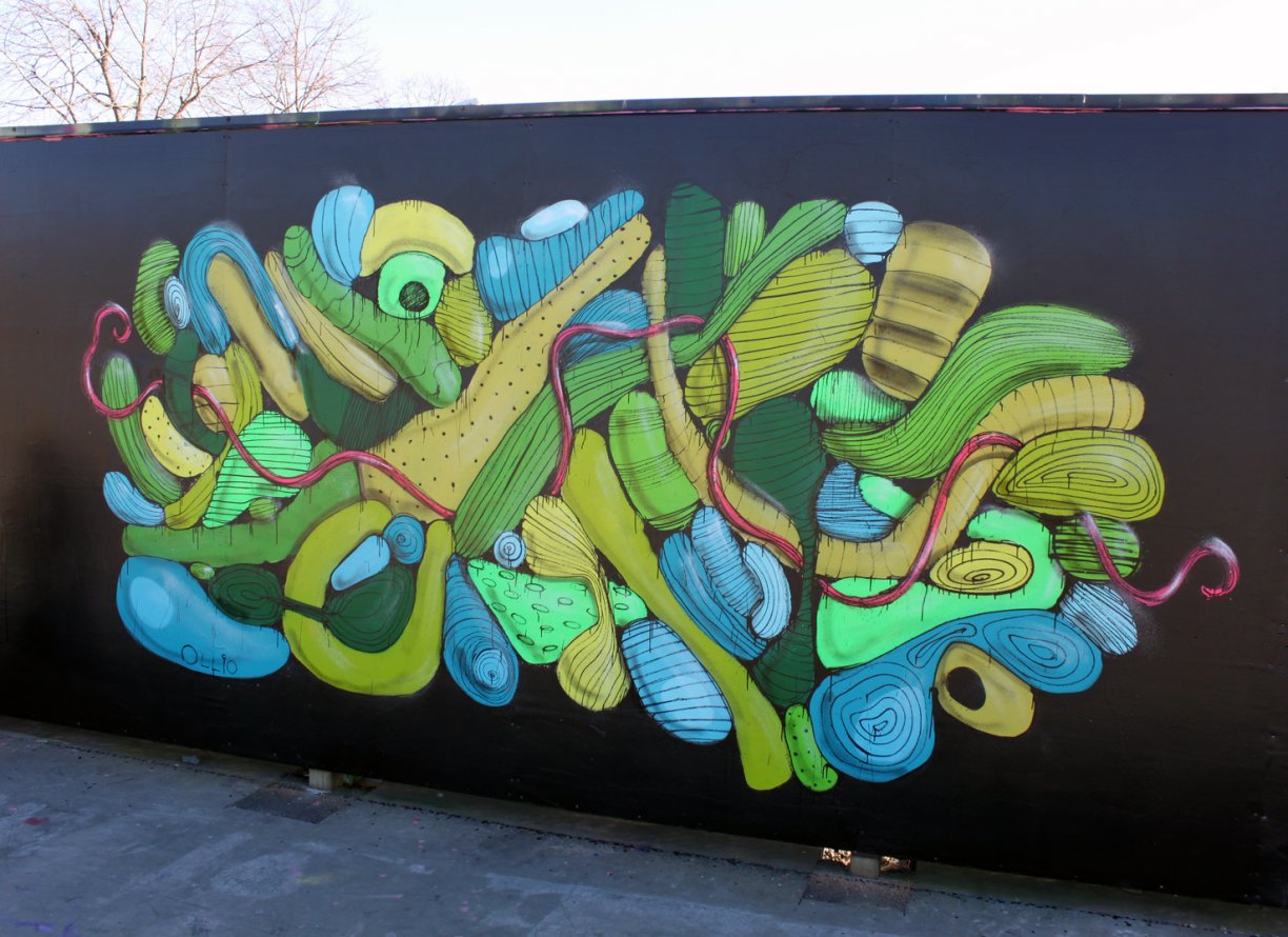 Graffiti Artwork in Lerum - Photo by Ollio - ollio, abstract, abstraction (2012)
