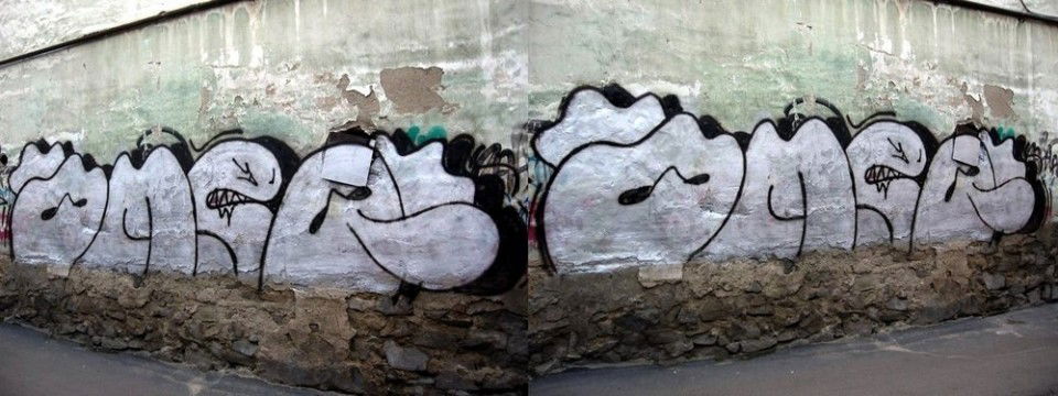 Graffiti Bombing - Photo by Omeqad