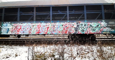 Graffiti Train - Photo by Omeqad92Ural