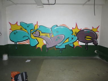 Graffiti Wall in Wuppertal - Photo by Omereno (2013)