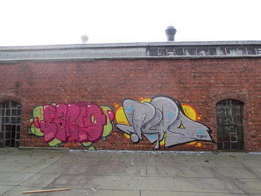 Graffiti Wall in Wuppertal - Photo by Omereno - Remo, lyp, atr (2014)