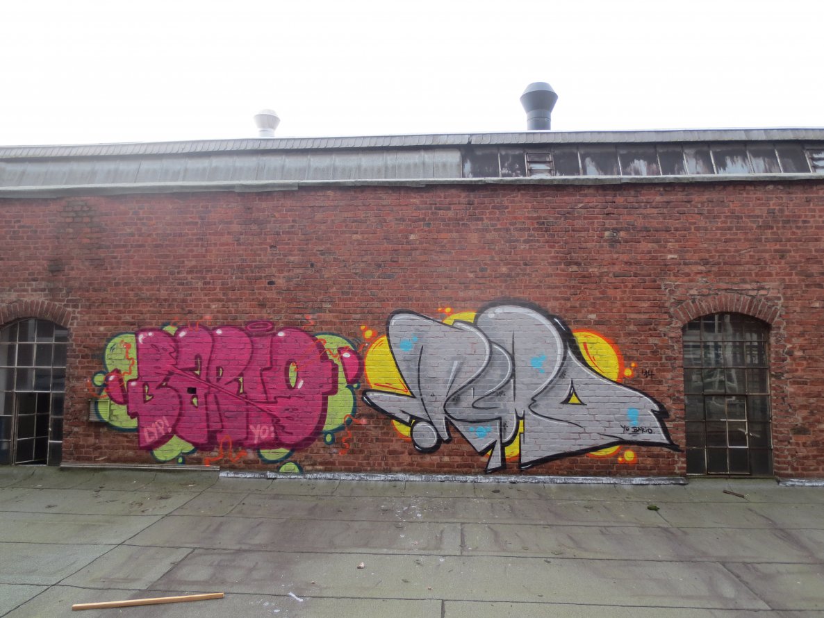 Graffiti Wall in Wuppertal - Photo by Omereno - Remo, lyp, atr (2014)