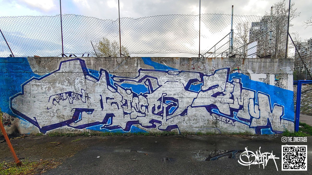 Graffiti Wall in Belgrade zemun - Photo by Omerta89 - wildstyle, chrome, belgradegraffiti (2023)