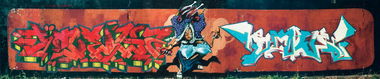 Graffiti Wall in Dusseldorf - Photo by Omra79 - Omega_Miroh_Omra (2004)