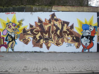 Graffiti Wall in Neuss - Photo by Omra79 - Omra
