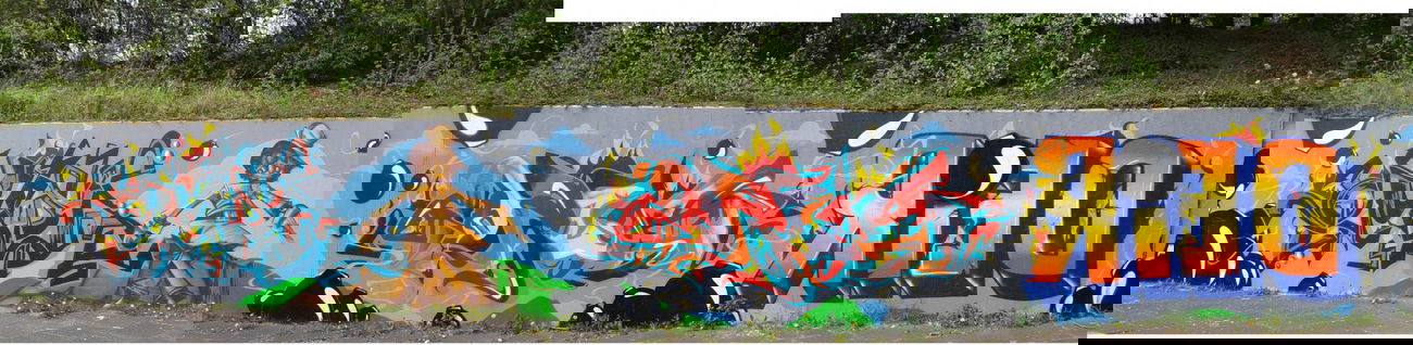 Graffiti Wall in Erkrath - Photo by Omra79 - Omra, Miroh, Drug