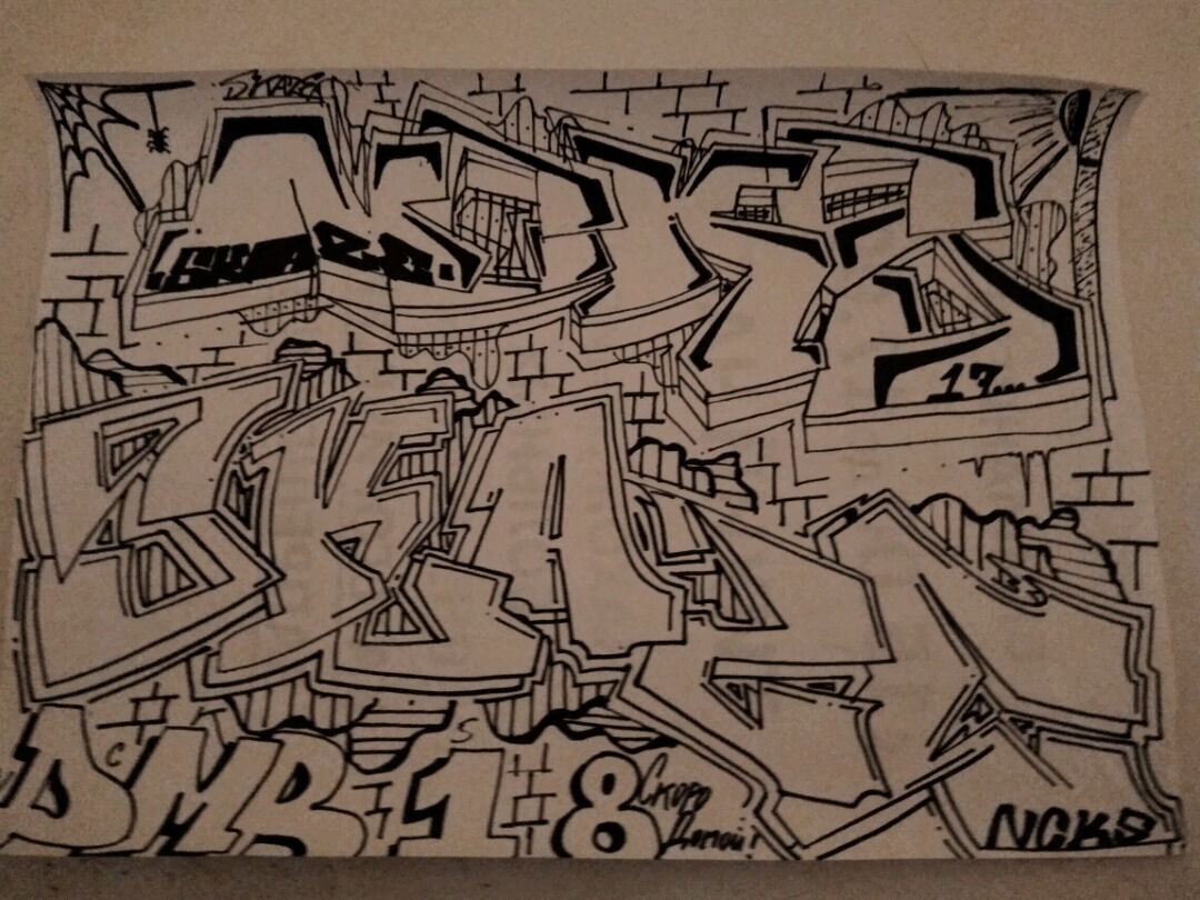 Graffiti Sketch - Photo by Onas