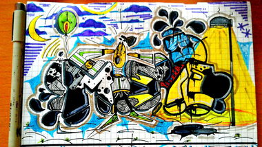 Graffiti Sketch - Photo by Onas