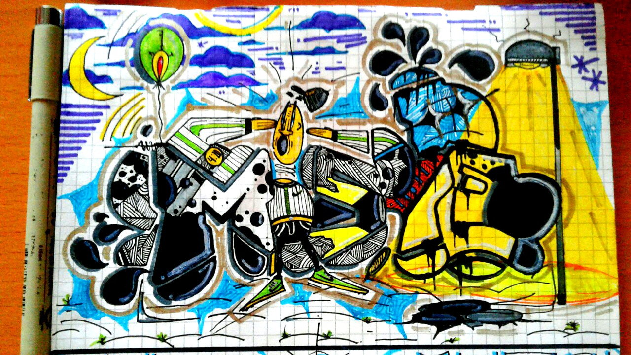 Graffiti Sketch - Photo by Onas