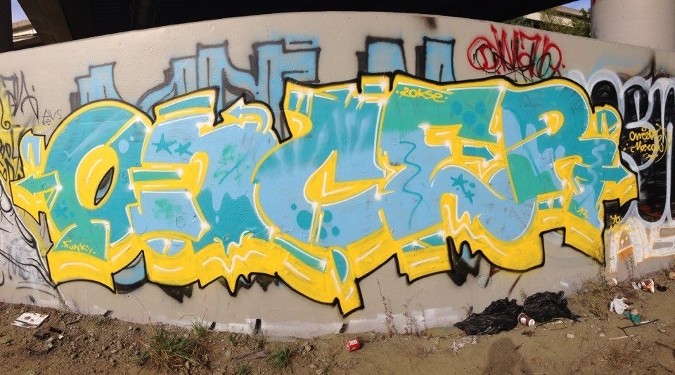 Graffiti Wall - Photo by Oncer_oner - Vancouver, Oncer, Mia (2013)