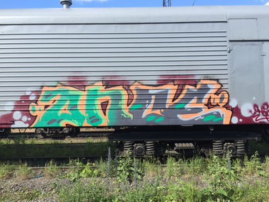 Graffiti Train - Photo by Oncer_oner - fr8, oncer, moscow (2015)