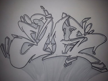 Graffiti Sketch - Photo by Oneklex - EMS (2013)