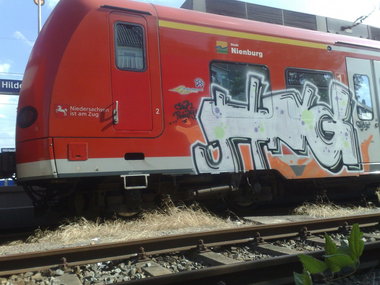 Graffiti Train in Hannover - Photo by Oneleg - HNG, Serie, Chur