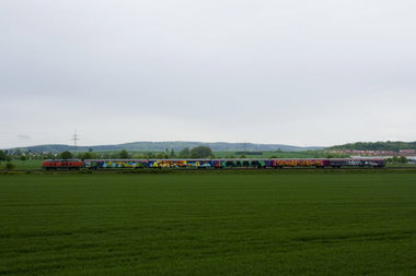 Graffiti Train in Hannover - Photo by Oneleg - Points, Gear, Kior (2013)