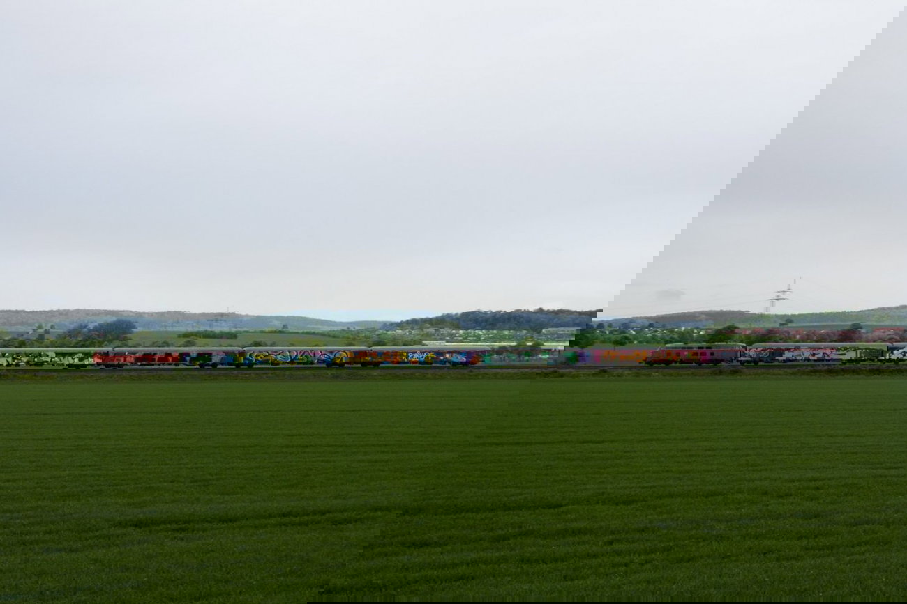 Graffiti Train in Hannover - Photo by Oneleg - Points, Gear, Kior (2013)