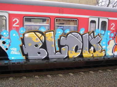 Graffiti Train in Frankfurt - Photo by Oneleg - BLOW, The, Crew (2009)